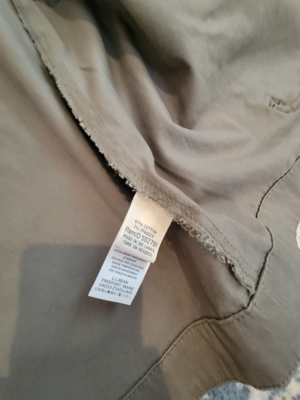 L.L. Bean Olive Utility/ Barn Drawstring Waist Jacket 1x - Picture 10 of 11